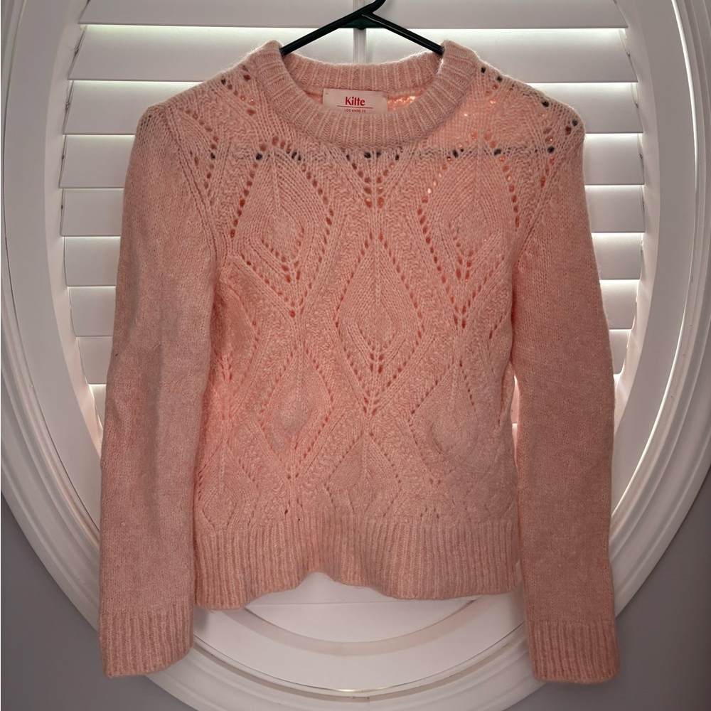 Kilte LA light dusty pink wool/alpaca knit sweater size 1/Small